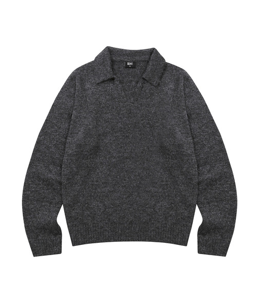 DESIRED(デシレッド)の「CHUNKY レイヤードカラー ニット-FFSK5212D09(ニット/セーター・レディース・ダークグレー・MEDIUM/X-LARGE/LARGE)」の1枚目の写真