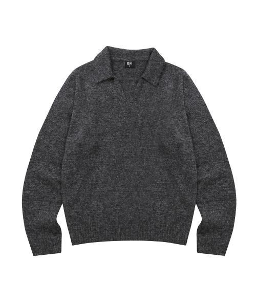 DESIRED(デシレッド)の「CHUNKY レイヤードカラー ニット-FFSK5212D09(ニット/セーター・レディース・ダークグレー・MEDIUM/X-LARGE/LARGE)」の6枚目の写真