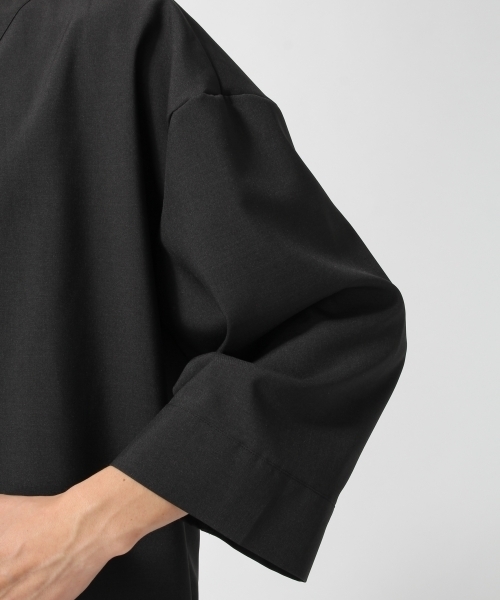 HARE（ハレ）の「フハク1ボタンシャツカーデ（HARE）（カーディガン/ボレロ・メンズ・ブラック/ネイビー/トップグレー・MEDIUM/SMALL）」の13枚目の写真