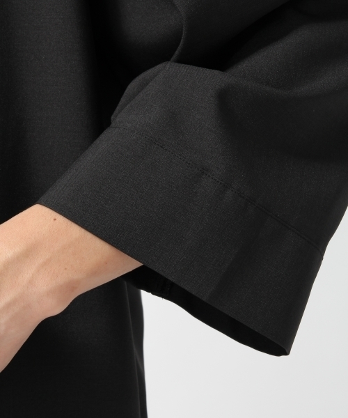 HARE（ハレ）の「フハク1ボタンシャツカーデ（HARE）（カーディガン/ボレロ・メンズ・ブラック/ネイビー/トップグレー・MEDIUM/SMALL）」の4枚目の写真