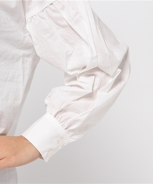 SLY（スライ）の「袖ギャザー BLOUSE（シャツ/ブラウス・レディース・オフホワイト/オレンジ系その他・2/1）」の8枚目の写真