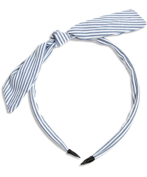 apres les cours（アプレレクール）の「リボンヘアカチューシャ（その他ヘアアクセサリー・キッズ・ネイビー/ブラック/レッド/ブルー・FREE）」の4枚目の写真