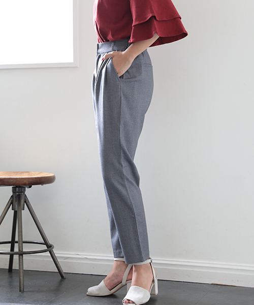 Denime(ドゥニーム)の「2タック無地フランネルパンツ(その他パンツ・レディース・グレー/ブラック・SMALL/MEDIUM)」の18枚目の写真