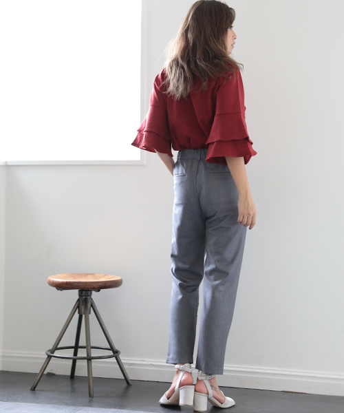 Denime(ドゥニーム)の「2タック無地フランネルパンツ(その他パンツ・レディース・グレー/ブラック・SMALL/MEDIUM)」の22枚目の写真