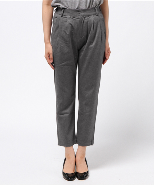 Denime(ドゥニーム)の「2タック無地フランネルパンツ(その他パンツ・レディース・グレー/ブラック・SMALL/MEDIUM)」の3枚目の写真