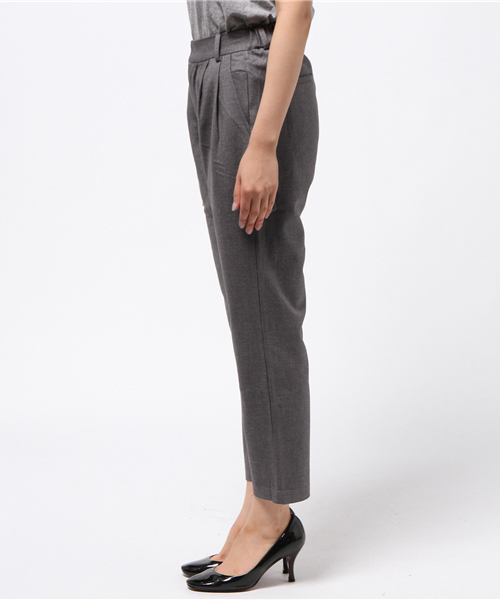 Denime(ドゥニーム)の「2タック無地フランネルパンツ(その他パンツ・レディース・グレー/ブラック・SMALL/MEDIUM)」の4枚目の写真