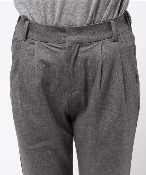 Denime(ドゥニーム)の「2タック無地フランネルパンツ(その他パンツ・レディース・グレー/ブラック・SMALL/MEDIUM)」の7枚目の写真