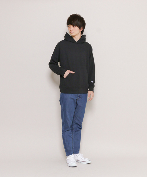 Champion（チャンピオン）の「Champion/チャンピオン　別注プルパーカー（パーカー・メンズ・グレー/ブラック/カーキ・FREE）」の4枚目の写真