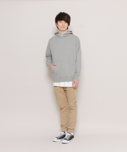 Champion（チャンピオン）の「Champion/チャンピオン　別注プルパーカー（パーカー・メンズ・グレー/ブラック/カーキ・FREE）」の5枚目の写真
