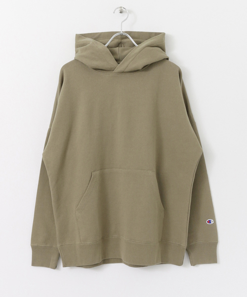 Champion（チャンピオン）の「Champion/チャンピオン　別注プルパーカー（パーカー・メンズ・グレー/ブラック/カーキ・FREE）」の16枚目の写真