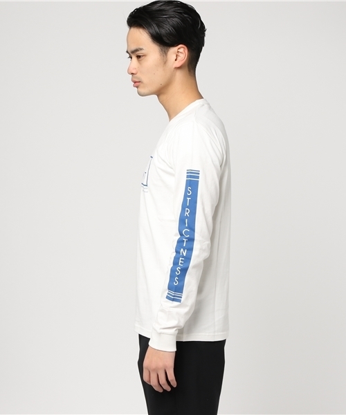 MK MICHEL KLEIN HOMME （エムケーミッシェルクランオム）の「ロングスリーブプリントTシャツ（Tシャツ/カットソー・メンズ・ホワイト/ピンク・LARGE/MEDIUM）」の3枚目の写真