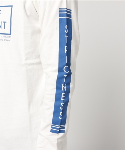 MK MICHEL KLEIN HOMME （エムケーミッシェルクランオム）の「ロングスリーブプリントTシャツ（Tシャツ/カットソー・メンズ・ホワイト/ピンク・LARGE/MEDIUM）」の6枚目の写真