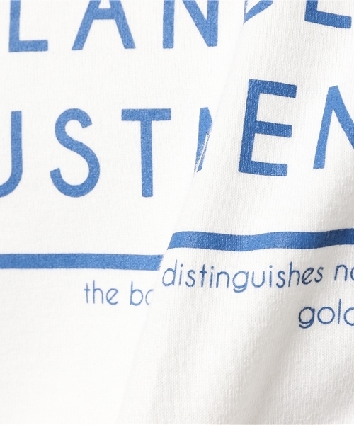 MK MICHEL KLEIN HOMME （エムケーミッシェルクランオム）の「ロングスリーブプリントTシャツ（Tシャツ/カットソー・メンズ・ホワイト/ピンク・LARGE/MEDIUM）」の9枚目の写真