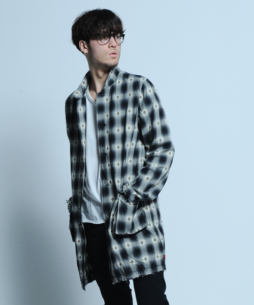 VIRGOwearworks(ヴァルゴウェアワークス)の「NATIVE MIDDLE CHECK SHIRTS(シャツ/ブラウス・メンズ・レッド/ブルー/ブラック・3/2/4)」の2枚目の写真
