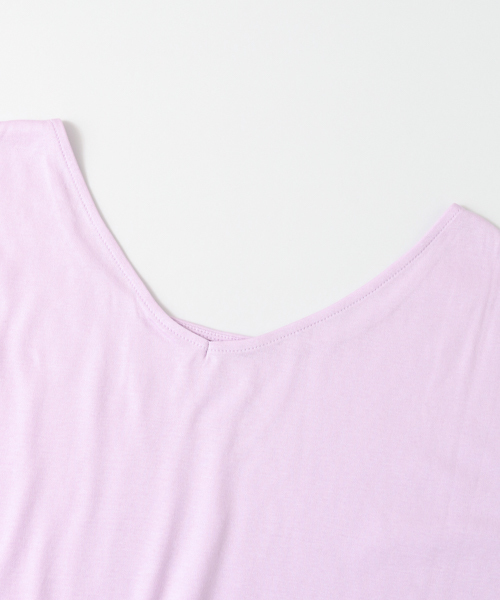 KBF+（ケービーエフプラス）の「KBF+ 2wayドルマンカットPO（Tシャツ/カットソー・レディース・オフホワイト/ブルー系その他/パープル系その他・ONE）」の11枚目の写真