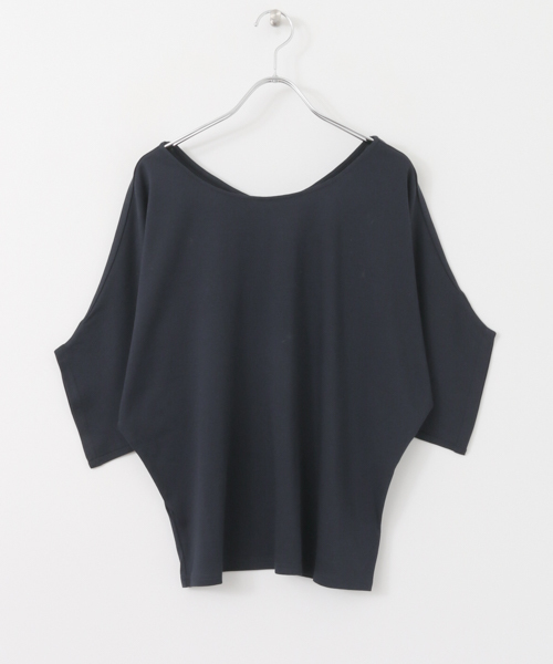 KBF+（ケービーエフプラス）の「KBF+ 2wayドルマンカットPO（Tシャツ/カットソー・レディース・オフホワイト/ブルー系その他/パープル系その他・ONE）」の13枚目の写真