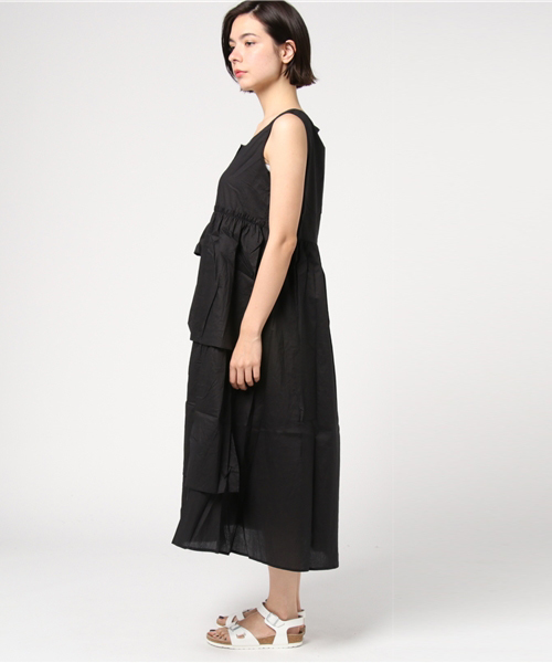 MERLOT（メルロー）の「ティアードアシメフリルワンピース1010（ワンピース・レディース・ブラック/カーキ/レッド・FREE）」の14枚目の写真