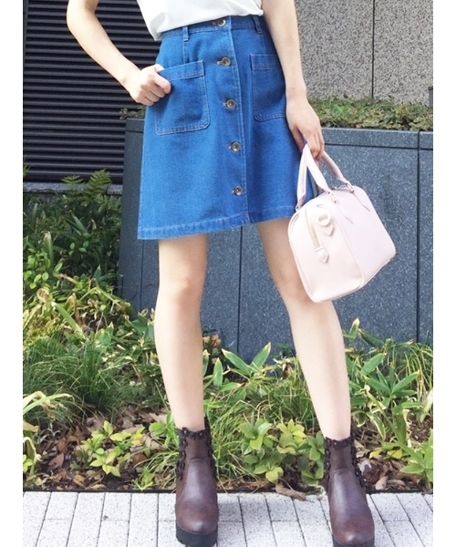 Dazzlin ダズリン の デニムミニスカート デニムスカート Wear