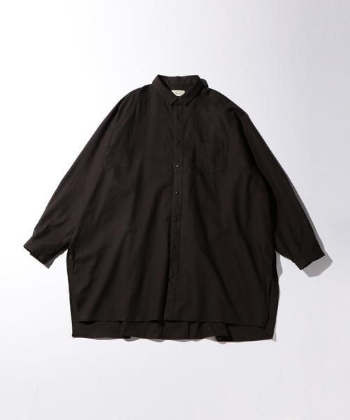 JIEDA(ジエダ)の「<JieDa> C/W OVER SHIRT/シャツ(シャツ/ブラウス・メンズ・ブラック/ベージュ・1/2)」の2枚目の写真