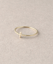 クロスダイヤモチーフリングK10