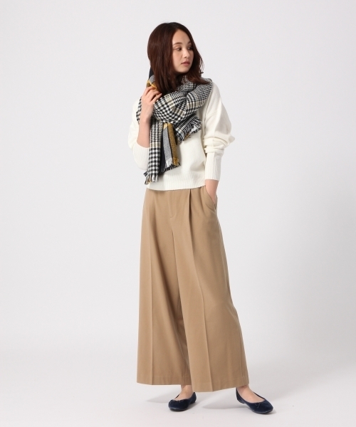 GLOBAL WORK（グローバルワーク）の「TRワイドパンツ2/773060（その他パンツ・レディース・ブラック/ダークブラウン/ベージュ/ダークグレー・SMALL/MEDIUM/LARGE）」の6枚目の写真