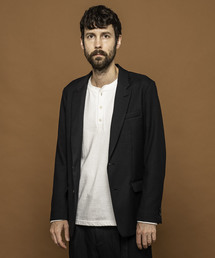 MR.OLIVE | RETORO POLYESTER TWILL / 2B SEMI PEAKED LAPEL JACKET(テーラードジャケット)