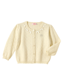 ミニリボン付き ニットカーディガン