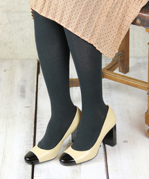 NANO universe | キャップトゥ太ヒールパンプス(パンプス)