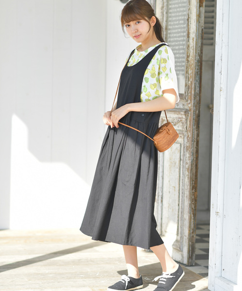 rps（アールピーエス）の「ノースリーブワンピース（ワンピース・レディース・マスタード/ストライプ/オリーブ/ブラック/ブルー・M）」の10枚目の写真