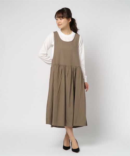 rps（アールピーエス）の「ノースリーブワンピース（ワンピース・レディース・マスタード/ストライプ/オリーブ/ブラック/ブルー・M）」の19枚目の写真