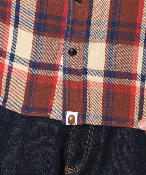 A BATHING APE（アベイシングエイプ）の「BAPE CHECK FLANNEL SHIRT