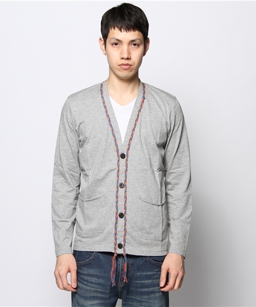 rehacer(レアセル)の「rehacer : Vivid cardigan(カーディガン/ボレロ・メンズ・グレー/チャコールグレー・MEDIUM/SMALL/X-LARGE/LARGE)」の3枚目の写真