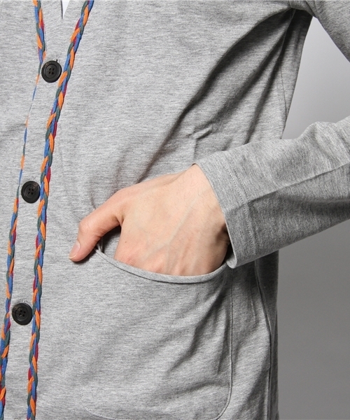rehacer(レアセル)の「rehacer : Vivid cardigan(カーディガン/ボレロ・メンズ・グレー/チャコールグレー・MEDIUM/SMALL/X-LARGE/LARGE)」の7枚目の写真
