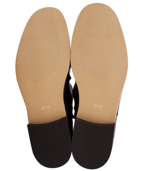 ８(eight)（エイト）の「くしゅくしゅ加工 ショートブーツ PUレザー スリッポン（ブーツ・メンズ・ブラック/ダークブラウン/ブラウン・25.5cm/26.0cm/26.5cm/27.0cm）」の12枚目の写真