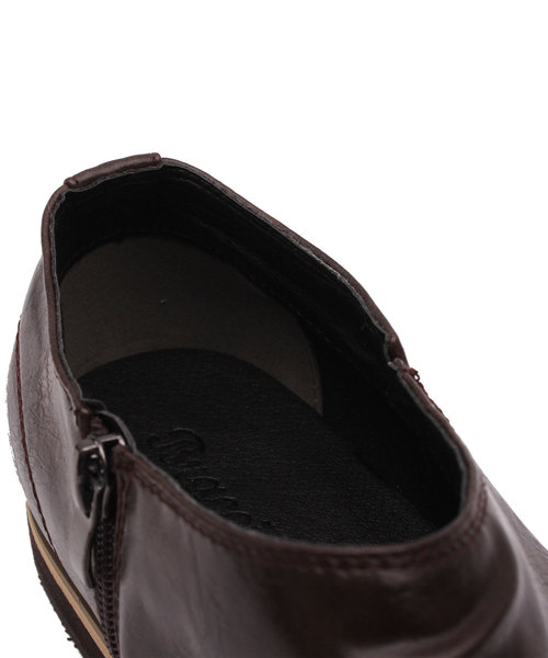 ８(eight)（エイト）の「くしゅくしゅ加工 ショートブーツ PUレザー スリッポン（ブーツ・メンズ・ブラック/ダークブラウン/ブラウン・25.5cm/26.0cm/26.5cm/27.0cm）」の9枚目の写真