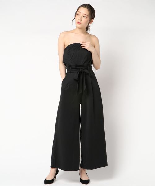 SpRay（スプレイ）の「リボンベルト付ベアオールインワン（つなぎ/オールインワン・レディース・ブラック/ベージュ/カーキ/チェック・FREE）」の7枚目の写真