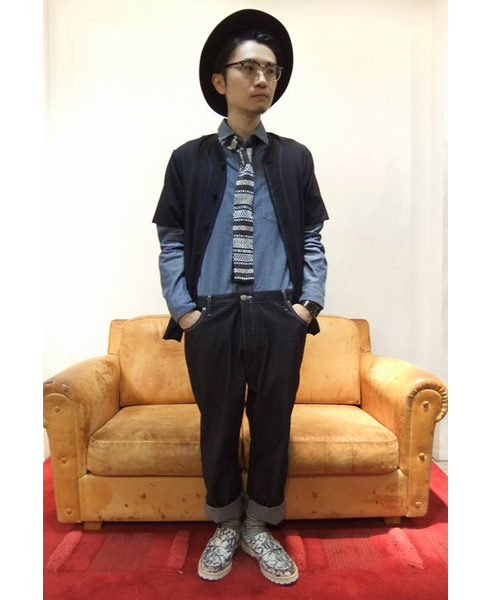 MIDWEST(ミッドウエスト)の「DISCOVERED × MIDWEST 別注ウールベースボールシャツ(シャツ/ブラウス・メンズ・ネイビー・1/2)」の15枚目の写真