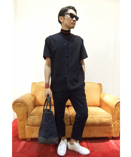 MIDWEST(ミッドウエスト)の「DISCOVERED × MIDWEST 別注ウールベースボールシャツ(シャツ/ブラウス・メンズ・ネイビー・1/2)」の12枚目の写真