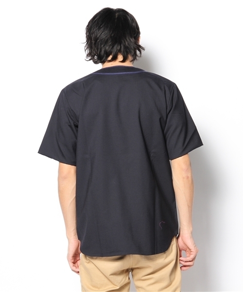 MIDWEST(ミッドウエスト)の「DISCOVERED × MIDWEST 別注ウールベースボールシャツ(シャツ/ブラウス・メンズ・ネイビー・1/2)」の3枚目の写真