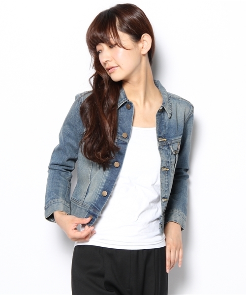 Demi-Luxe BEAMS（デミルクス ビームス）の「【Oggi7月号掲載】Lee / デニム ジャケット Gジャン（デニムジャケット・レディース・サックスブルー/ブルー・SMALL/MEDIUM）」の7枚目の写真