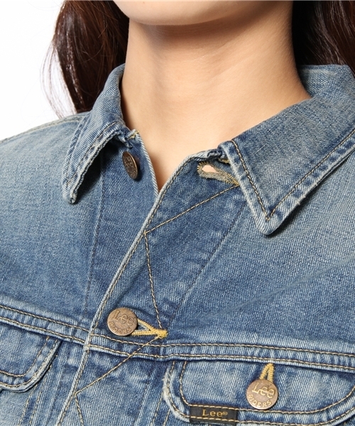 Demi-Luxe BEAMS（デミルクス ビームス）の「【Oggi7月号掲載】Lee / デニム ジャケット Gジャン（デニムジャケット・レディース・サックスブルー/ブルー・SMALL/MEDIUM）」の8枚目の写真