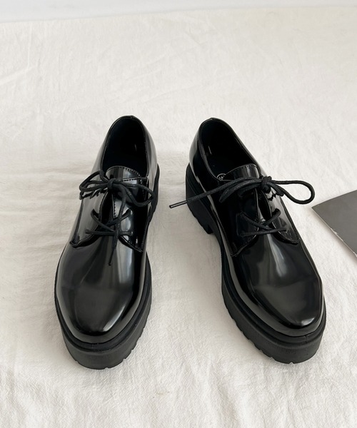 セール】超軽量厚底 プラットフォーム マニッシュ シューズ 1995
