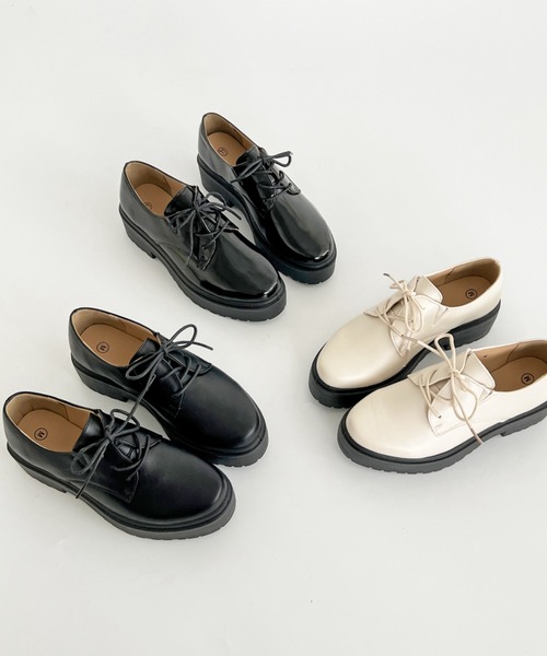 超軽量厚底 プラットフォーム マニッシュ シューズ 1995（ドレス