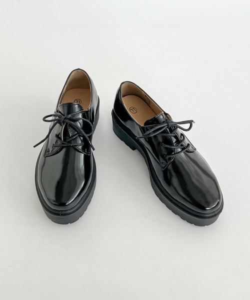 【新品】【週末限定です】que shoes plain／M ブラック プロ コンフォート PRO-COMFORT Easy Wearing（簡単装着）外羽根