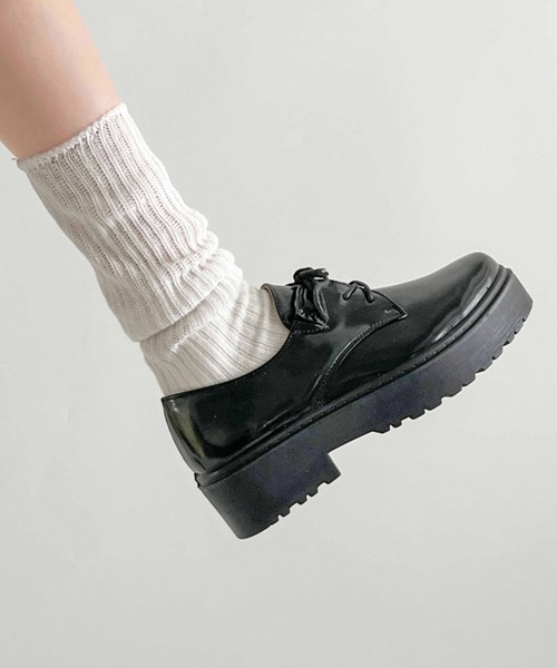 セール】超軽量厚底 プラットフォーム マニッシュ シューズ 1995