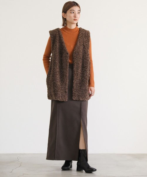 select MOCA(セレクトモカ)の「スクエアトゥショートブーツ(ブーツ・レディース・ブラック/ブラウン/アイボリー・SMALL/MEDIUM/LARGE)」の8枚目の写真