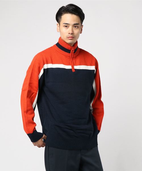 トップス Anytimeハーフジップセーター ニット セーター Anytime Songs エニータイムソングス のファッション