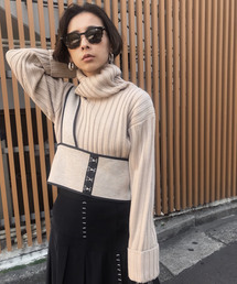 BUSTIER LAYERED KNIT