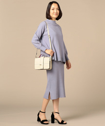 Doux archives Hamac | モックネックワイドニット＋リブワンピース(ワンピース)