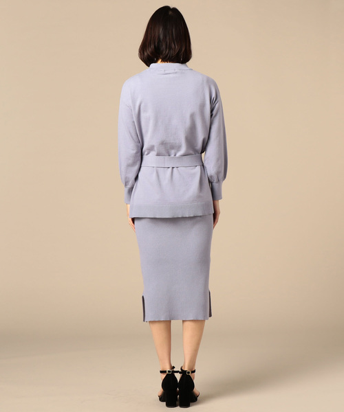 Doux archives Hamac（ドゥアルシーヴ アマーク）の「モックネックワイドニット＋リブワンピース（ワンピース・レディース・パープル/ブルー/アイボリー・MEDIUM）」の8枚目の写真